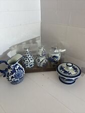 The Bombay Company porcelain blue & white Collection 5 Pieces Total picture