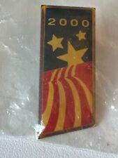 MINT YEAR 2000 FLAG  PIN WITH ORIGINAL PACKAGING picture