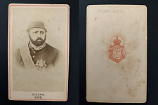 Ottoman Empire, Sultan Abdulaziz Vintage cdv albumen print - Abdulaziz or Abdü picture