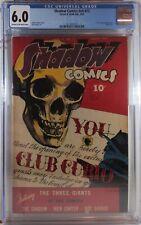 🩸💀 CGC 6.0 THE SHADOW COMICS V4 #12 STREET & SMITH 1945 #48 SKULL DOC SAVAGE picture
