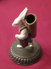 Vintage Small Rabbit Toothpick or Match Holder 3-1/2