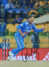 5x7 Inches Original Autographed Photo of Indian Cricketer Kuldeep Yadav picture