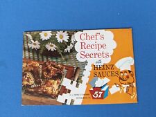 Vtg HJ HEINZ 57 recipe booklet CHEF'S RECIPE SECRETS W/HEINZ SAUCES Pittsburgh picture