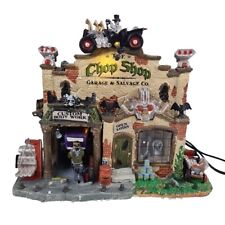 Lemax Spooky Town 25323 The Chop Shop Garage & Salvage Co 2012 Custom Body Work picture