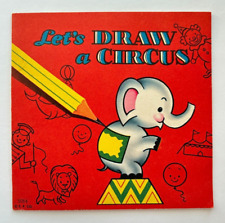 Vintage Let's Draw a Circus S.P. Company Drawing Booklet 5.25