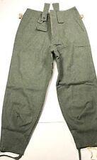 WWII GERMAN M1943 M43 WOOL COMBAT FIELD GREY TROUSERS-LARGE picture