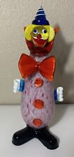PRISTINE VINTAGE MURANO Hand-Blown Glass Clown from Italy … COLLECTORS PIECE picture