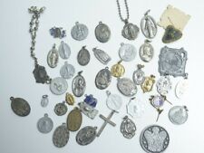 Lot of (41) Vintage Catholic Religious Medals Relics Charm Pendants  picture