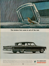 1963 Mercury Monterey Rear Window Angle Stays Clear Bird Rain VINTAGE PRINT AD picture