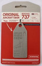 Aviationtag Jet2 B737 Silver CREW Plane Tag picture
