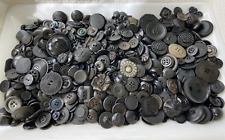 Beautiful Collection of Over 3 Pounds of Vintage & Antique Black Buttons picture