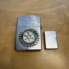 Vintage 1966 Rotary International Oversized Director Table Lighter Engraved DICK picture