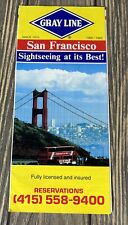 Vintage 1992 1993 Gray Line San Francisco Brochure Pamphlet  picture