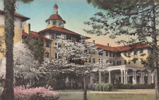 The Carolina, showing Port Cochere, Pinehurst, NC, Early Hand Colored Postcard picture