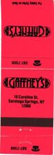 Gaffney's Saratoga Springs, New York Veal, Chicken Vintage Matchbook Cover picture