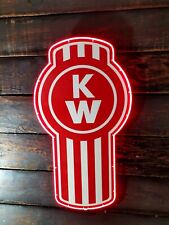 Replica 24” Kw Kenworth Logo LED NEON Sign with Red Light picture