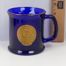 Vintage City Of San Jose Mug Cobalt Blue Glass California Coffee Tea Made In USA picture