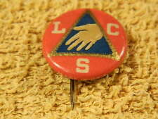 Rare Vintage 1930's L. C. S. Helping Hand Button or Pinback by BASTION BROS. picture