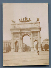 Italy, Milan, Arco della Peace Vintage Citrate Print. Vintage Italy. Milan   picture