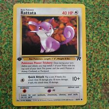 Pokémon Trading Cards Team Rocket Set Rattata 1st Edition Mint / Near Mint 66/82 picture