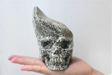 2.04LB Natural Unknown Quartz Crystal Hand Carving Dragon Skull Reiki Healing picture