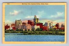 Dallas TX-Texas, Birds Eye View Of Business Section Vintage c1949 Postcard picture