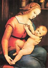 Postcard Raphael Raffaello Italian Museum Art Card Madonna and Child 1973 picture