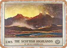 METAL SIGN - 1923 The Scottish Highlands LMS Vintage Ad picture