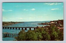 Belfast ME-Maine, Shore Line Passagassawakeag River, Antique, Vintage Postcard picture