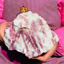 4.93LB Natural red tourmaline quartz crystal mineral specimen reiki healing picture