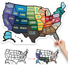 RV State Sticker Travel Map - 11 x 17 - USA States Visited Decal - United States picture