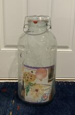NEW Large BALL IDEAL Mason Jar Embossed Eagle Star 4 Gallon Glass 20” Tall picture