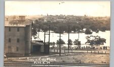 FLOOD DISASTER RIVER sioux city ia real photo postcard rppc iowa history picture