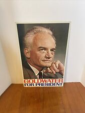 VTG 1964 Barry Goldwater For President Political Campaign Poster 17x11” picture