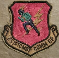 251st COMBAT COMMUNICATIONS GROUP USAF AIR FORCE PATCH Subdued Vintage ORIGINAL picture