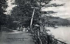 POTTSVILLE PA - Tumbling Run Lake And Road Postcard - 1909 picture