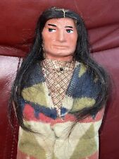 Vintage Skookum (Bully Good) Native American Indian Doll Male 13” picture