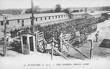 WW1 German Prisoners of War Camp RPPC in St Nazaire 1919 Postcard Soldiers Mail picture