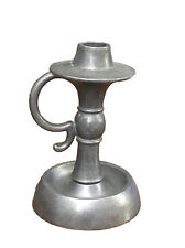 Old Sexton Pewter Chamberstick Candleholder #5043 Dated 1973 6.5” Vintage picture
