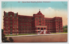 Sacred Heart Hospital Spokane Washington WA street view  Postcard picture