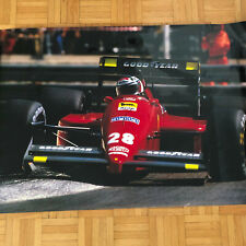 Poster Ferrari F1 Formula One Gerhard Berger Racing Car Automotive Art Decor picture