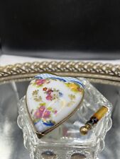 Vintage Limoges Heart Shaped Trinket Box  picture