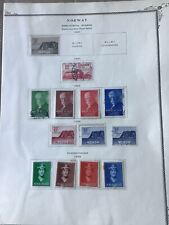Norway stamps on stamps album page ref R24155 picture