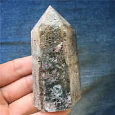 0.37LB Rare Natural Ghost quartz crystal obelisk wand point healing TA1277- picture