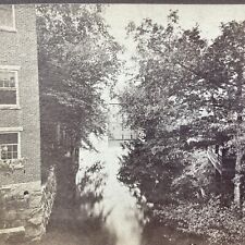 Antique 1870s Wentworth New Hampshire Lumber Mill Stereoview Photo Card V1930 picture