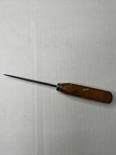 Antique Vintage Ice Pick wood handle-FLAWED-Heavy wear picture