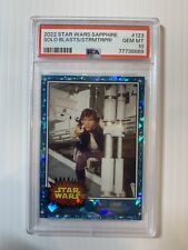 2022 Topps Star Wars Sapphire #123 Solo Blasts A Stormtrooper Gem Mint PSA 10 picture