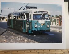 1960 Trolley Coach Bus Williamsburg GRAHAM AVE. Brooklyn NEW YORK CITY Photo NYC picture