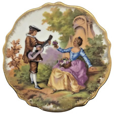 Limoges Romantic Signed Fragonard Porcelain Small Plate France picture