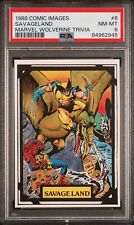 1988 Marvel Comic Images #6 Wolverine Savageland PSA 8 picture